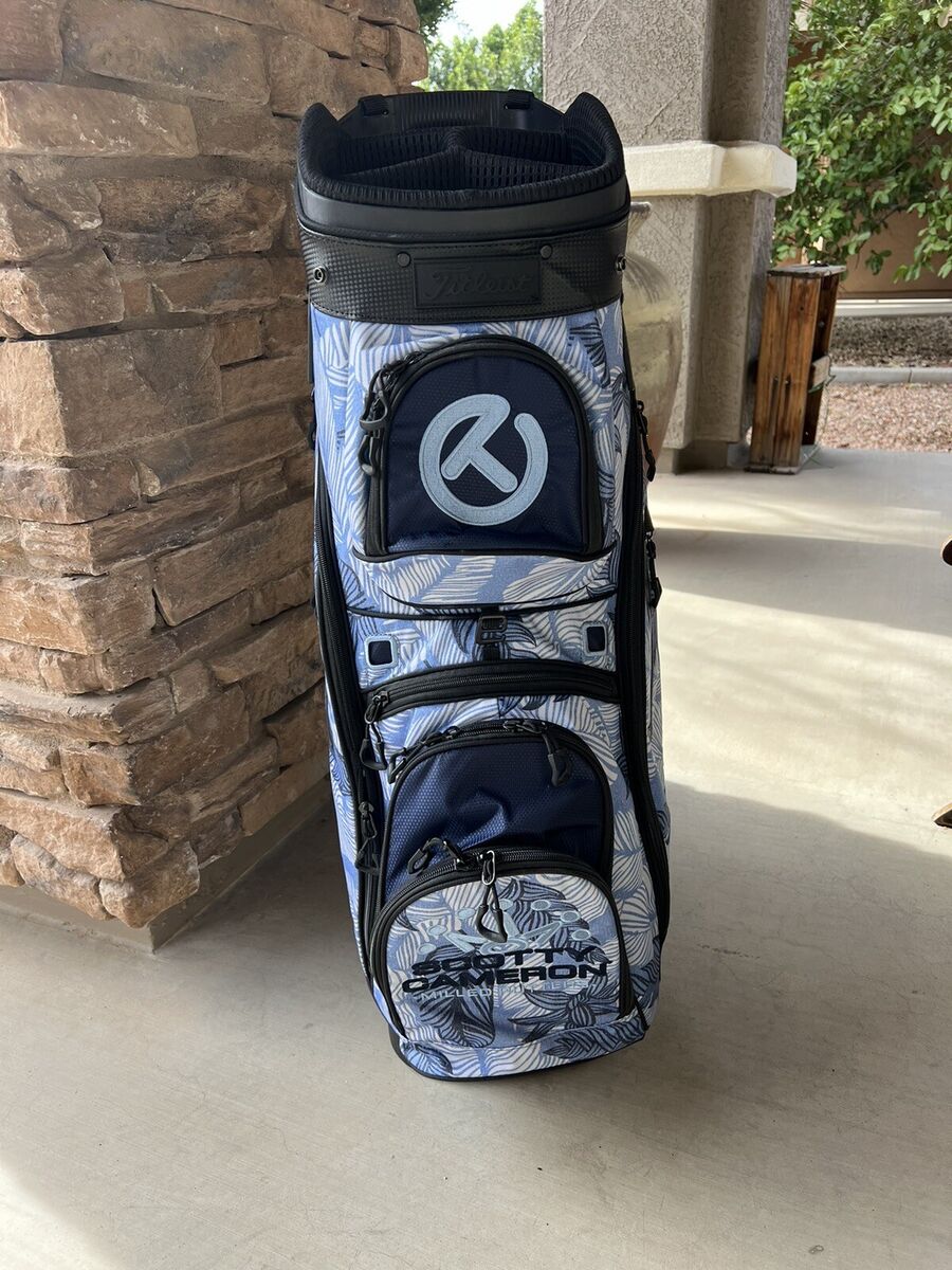 Scotty Cameron Blue Floral Circle T Explorer Cart Bag 2023 Scotty Cameron Blue Floral Circle T Explorer Cart Bag 2023
