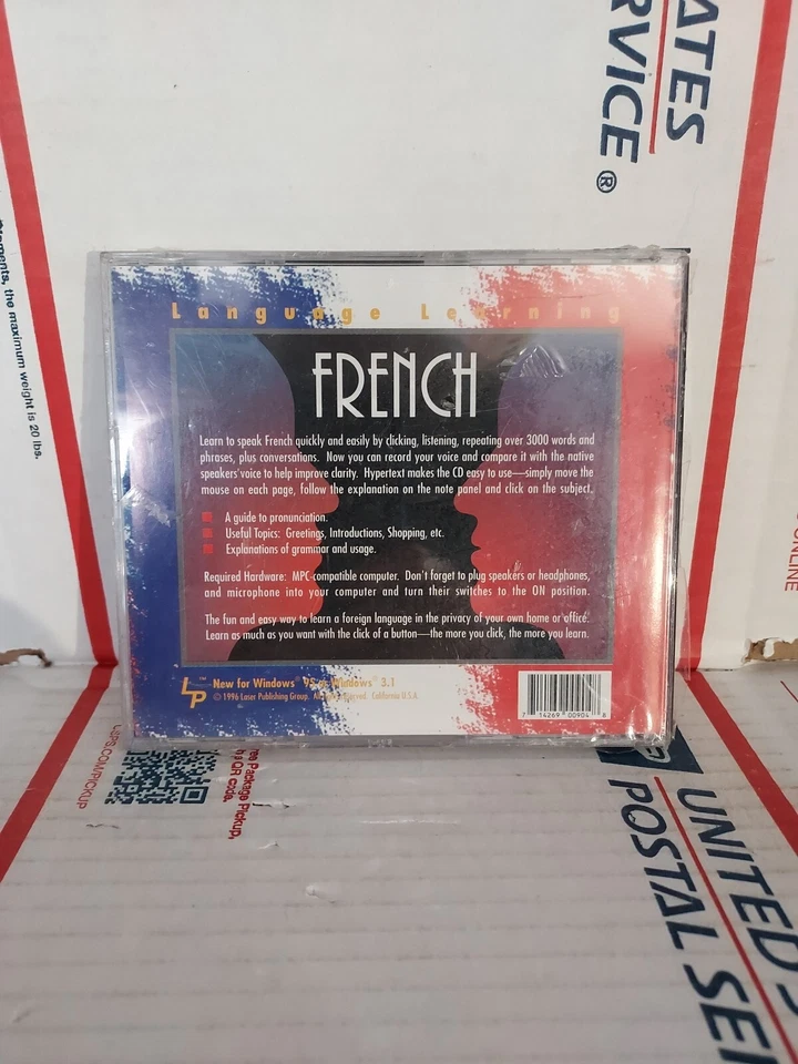 New Sealed Language learning french for windows Pc 1996 Software - #185 - Image 2 of 2