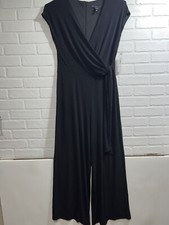NWT MAGGY LONDON Sleeveless Stretch Jersey Jumpsuit BLACK size 10 138