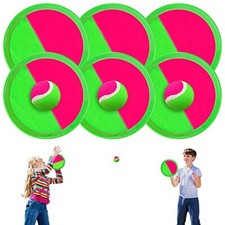Kids Outdoor Toys Toss and Catch Ball Set Outside Yard Games for Kids with 6 ...