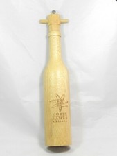 Tobin James Cellars Engraved Wine Bottle Shaped Wood Pepper Mill Pepper Grinder