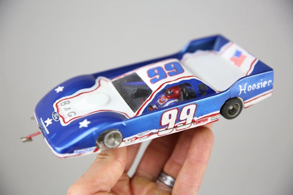Vintage Parma Slot Car 1/24 Scale Ford thunderbird Race Car with chassis  blue | eBay