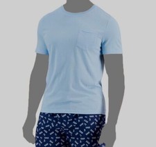 26 Club Room Men Blue Cotton Modal Relaxed Fit Pajama Top Sleepwear Size Small