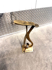 Vintage Brass Shoe Shine Stand Foot Rest Repair Cobbler Stand