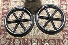 2 Wheelchair Rear Wheels Hand Driven From A Quickie XI Chair Missing Bearing