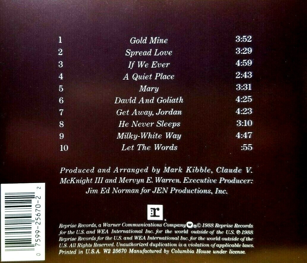 TAKE 6 - TAKE 6 CD 1988 REPRISE EXCELLENT / MINT CONDITION / FREE