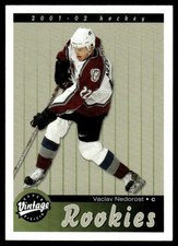 2001-02 Upper Deck Vintage Vaclav Nedorost Rookie Colorado Avalanche #278