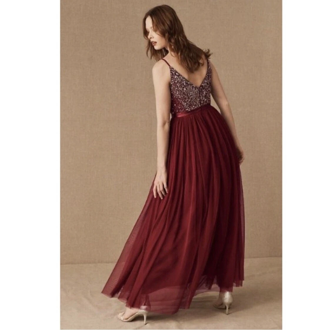 Bhldn top burgundy dress