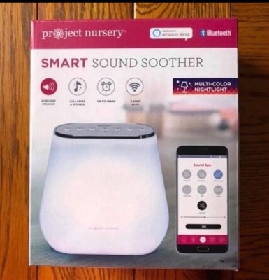 Project Nursery Bluetooth Smart Sound Soother w/Nightlight Alexa Open Box