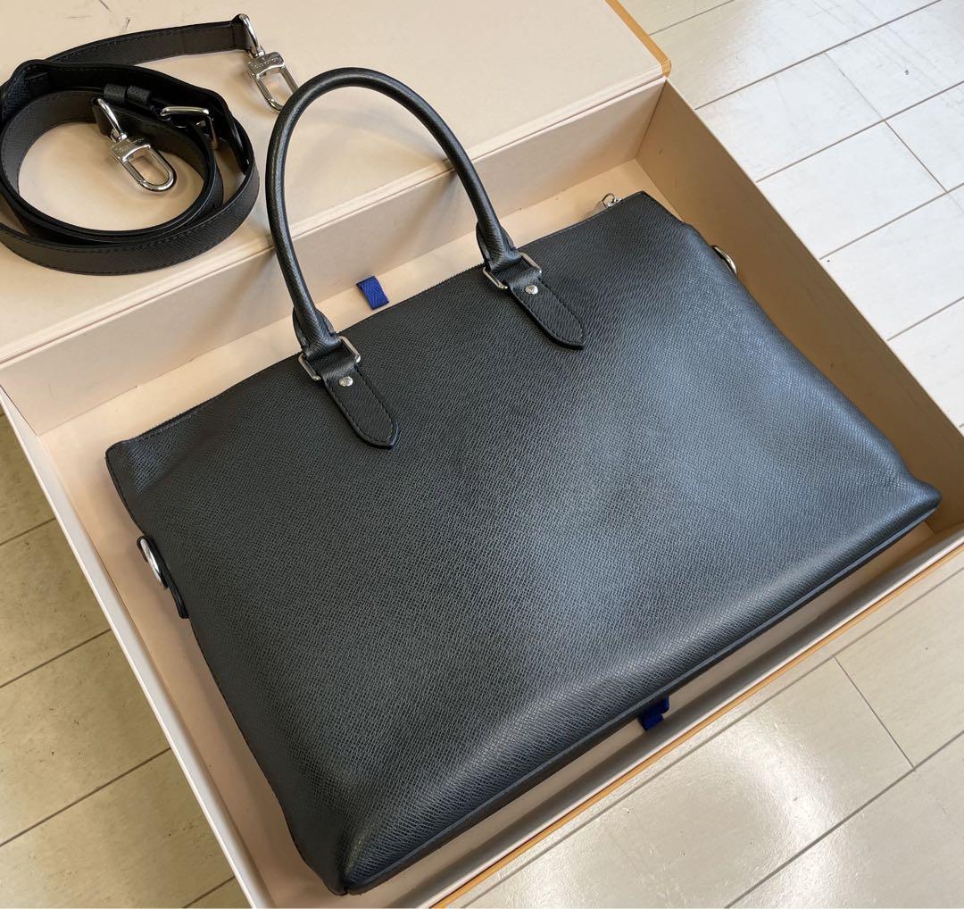 Louis Vuitton Anton Briefcase Taiga Leather men's bags Gem