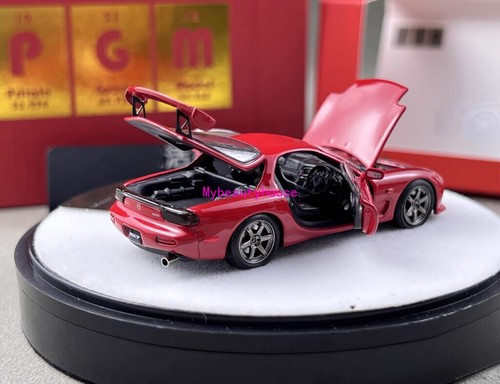 PGM 1:64 JDM Red RX7 FD3S Round Racing Sports Model Diecast Metal Car - Picture 5 of 15