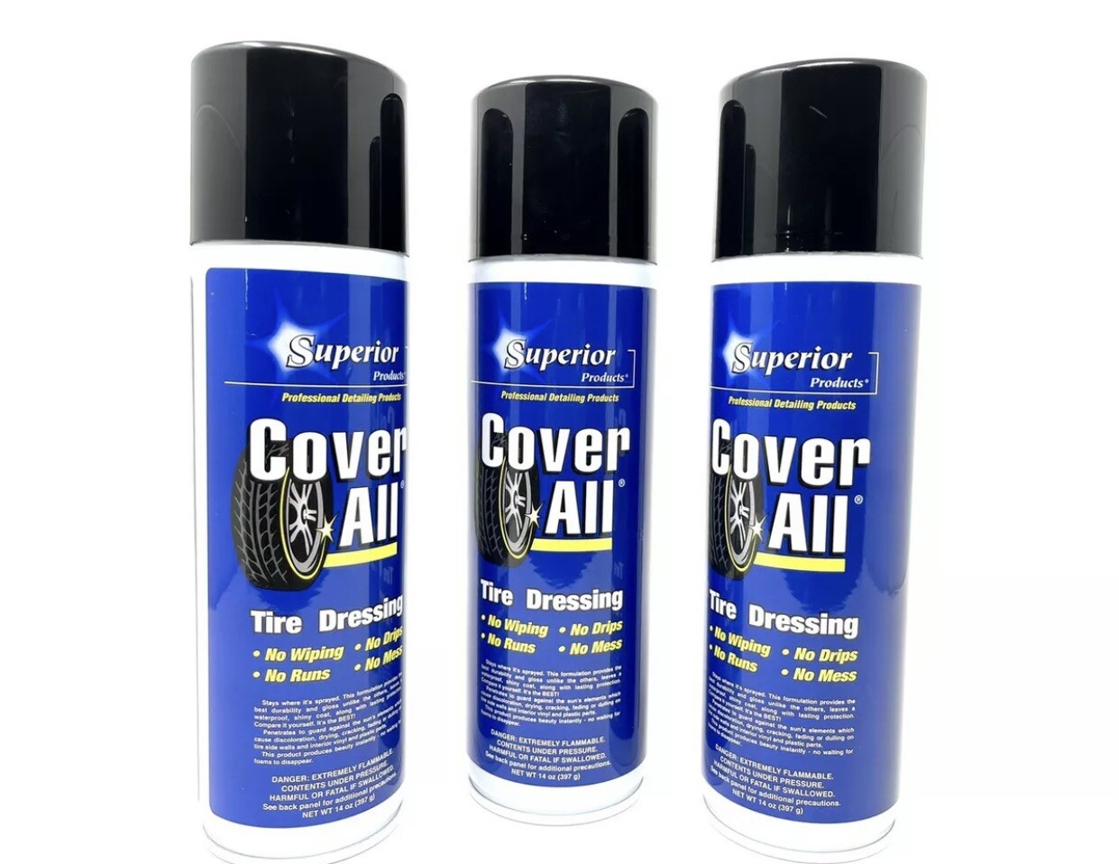 Superior Cover All Professional High Gloss Tire Shine 14oz 3 Pack eBay