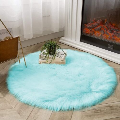 Latepis Faux Fur Sheepskin Area Rugs Soft Shaggy Carpet for Living Room Bedroom - Picture 108 of 219