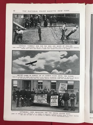 Police Gazette December 9, 1916 Jackson sundown Cowboy violet Hilson - Bild 6 von 10