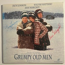 🌟 Jack Lemmon & Ann Margret Autographed Grumpy Old Men laserdisc🌟