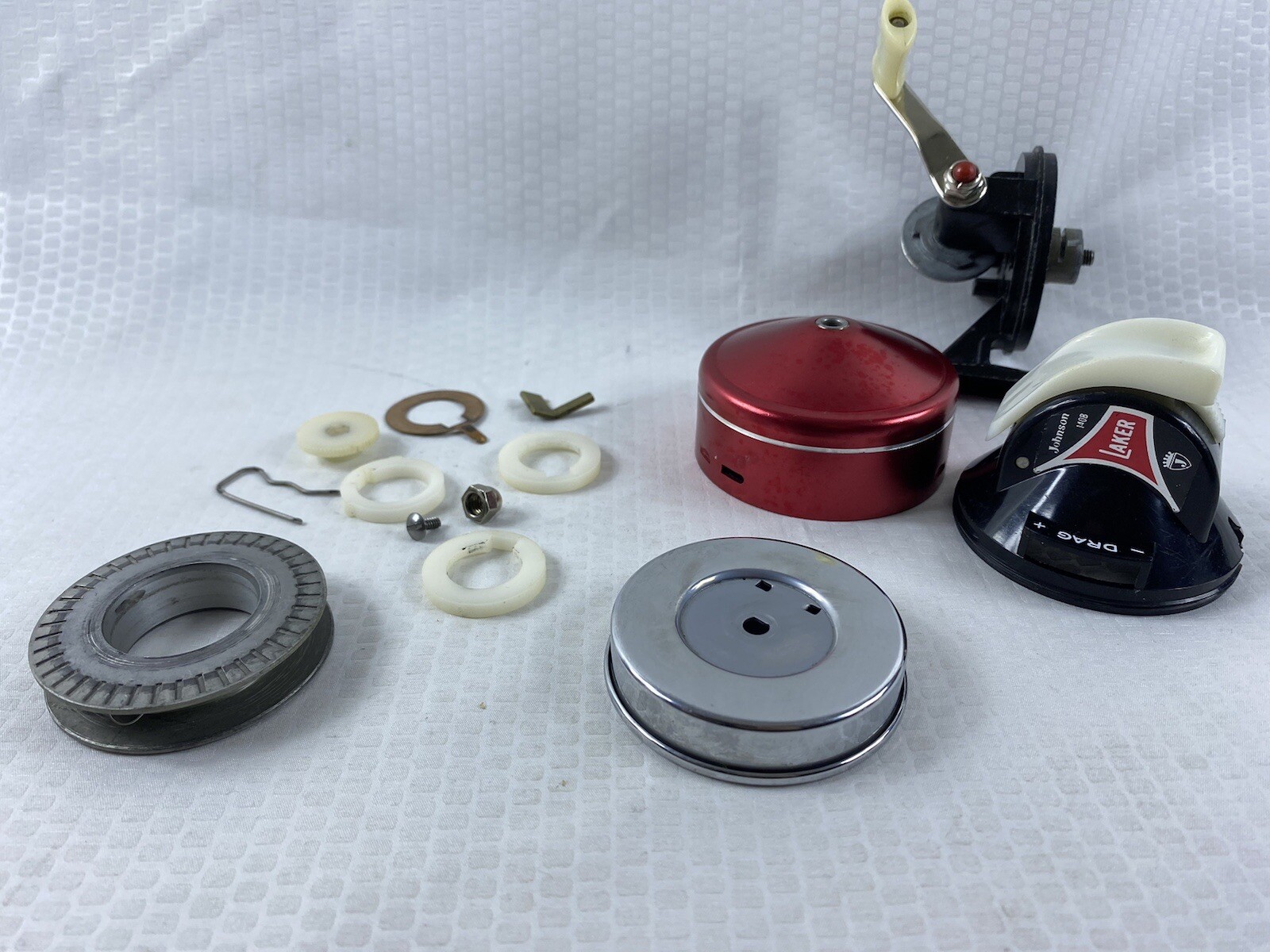 Johnson Laker 140B Bait cast Fishing Reel For Parts or Repair eBay