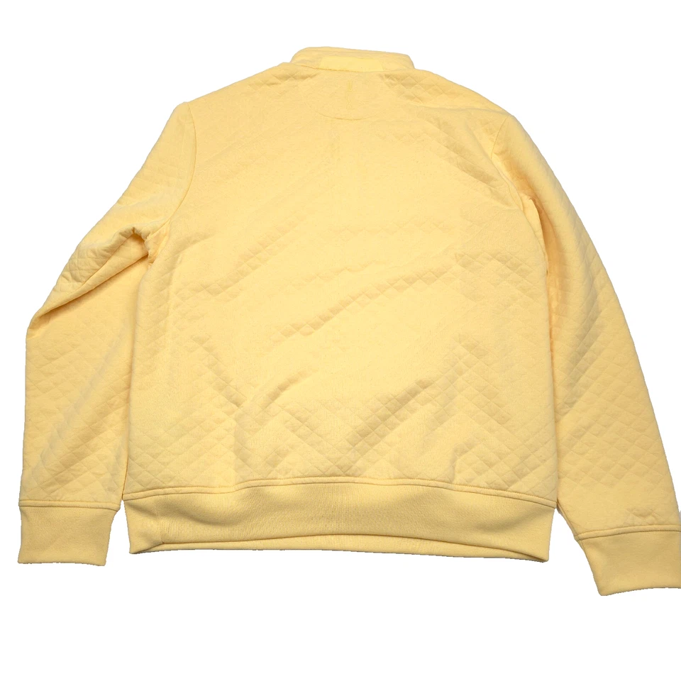 $168 RLX Ralph Lauren Amarillo Acolchado Doble Punto Cuarto Cremallera Pullover Para Hombres XL Foto 2 de 4