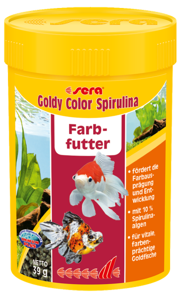 Sera Goldy Color Spirulina 100Ml - Farbfutter Granulat FüR Goldfische Teich-image