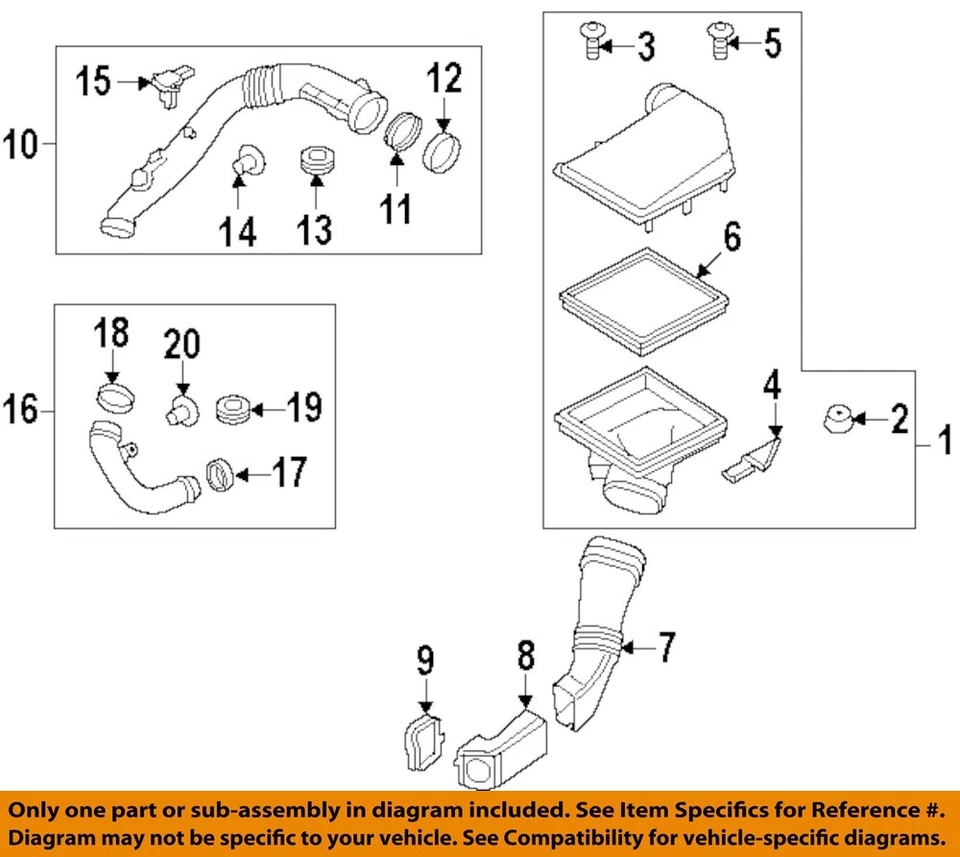 Conjunto de filtro de aire usado se adapta a: BMW 740I 2014 3,0 L 35iX grado A Foto 3 de 4