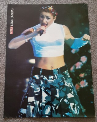 Rare Lene Grawford Nystrøm (Aqua)/Giancarlo Fisichella original single poster