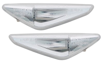 Seitenblinker Set für BMW X3 F25 + X5 E70 + X6 E71 SILBER Weiss Blinker