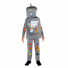 Robot Costume For Kids - Robot Jumpsuit, Tunic Headpiece By Dress Up America