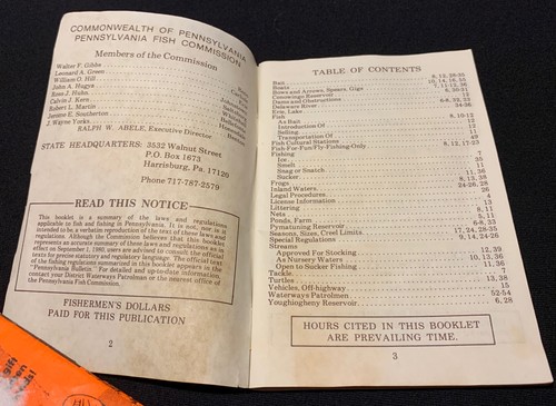 3 Vtg 1974 81 Pennsylvania Fish & 1985 Game Commission Regulations Booklets Lot - Picture 3 of 6
