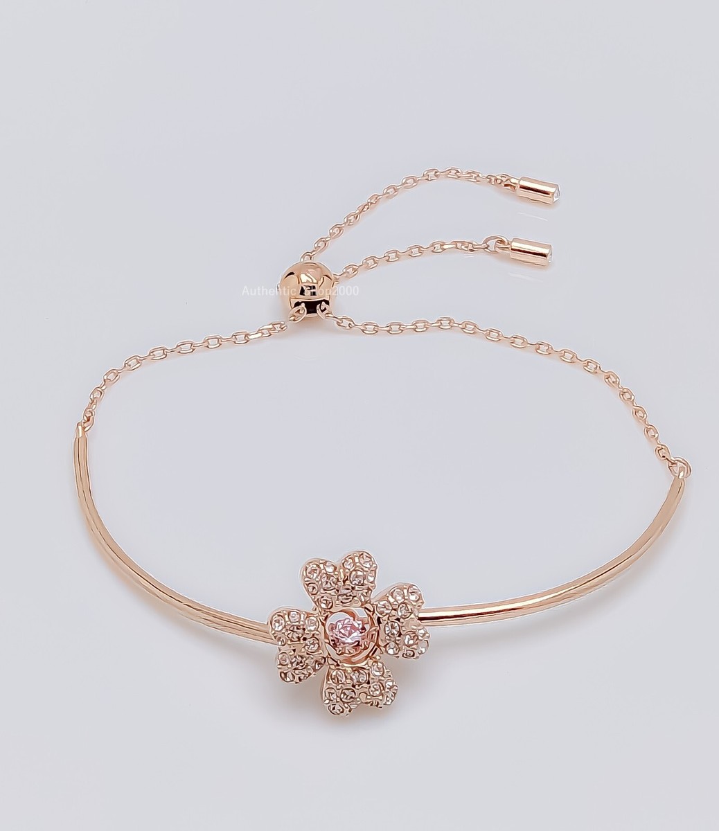 NEW 100% Authentic SWAROVSKI Pink Crystals Pave Clover Idyllia