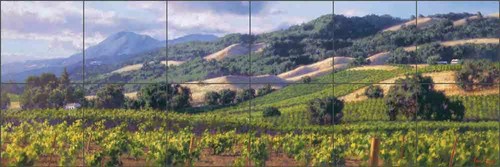 Vineyard Tile Backsplash Carey Wine Country Art Ceramic Mural GW-JC003 - Picture 4 of 5