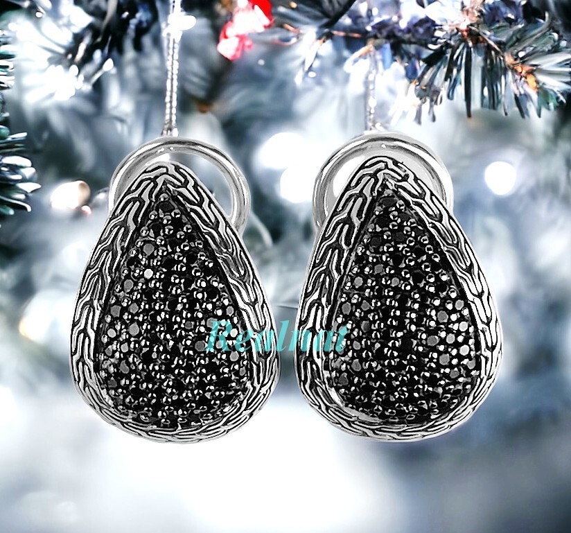 JOHN HARDY CLASSIC CHAIN ST. SILVER BUDDHA BELLY BLACK