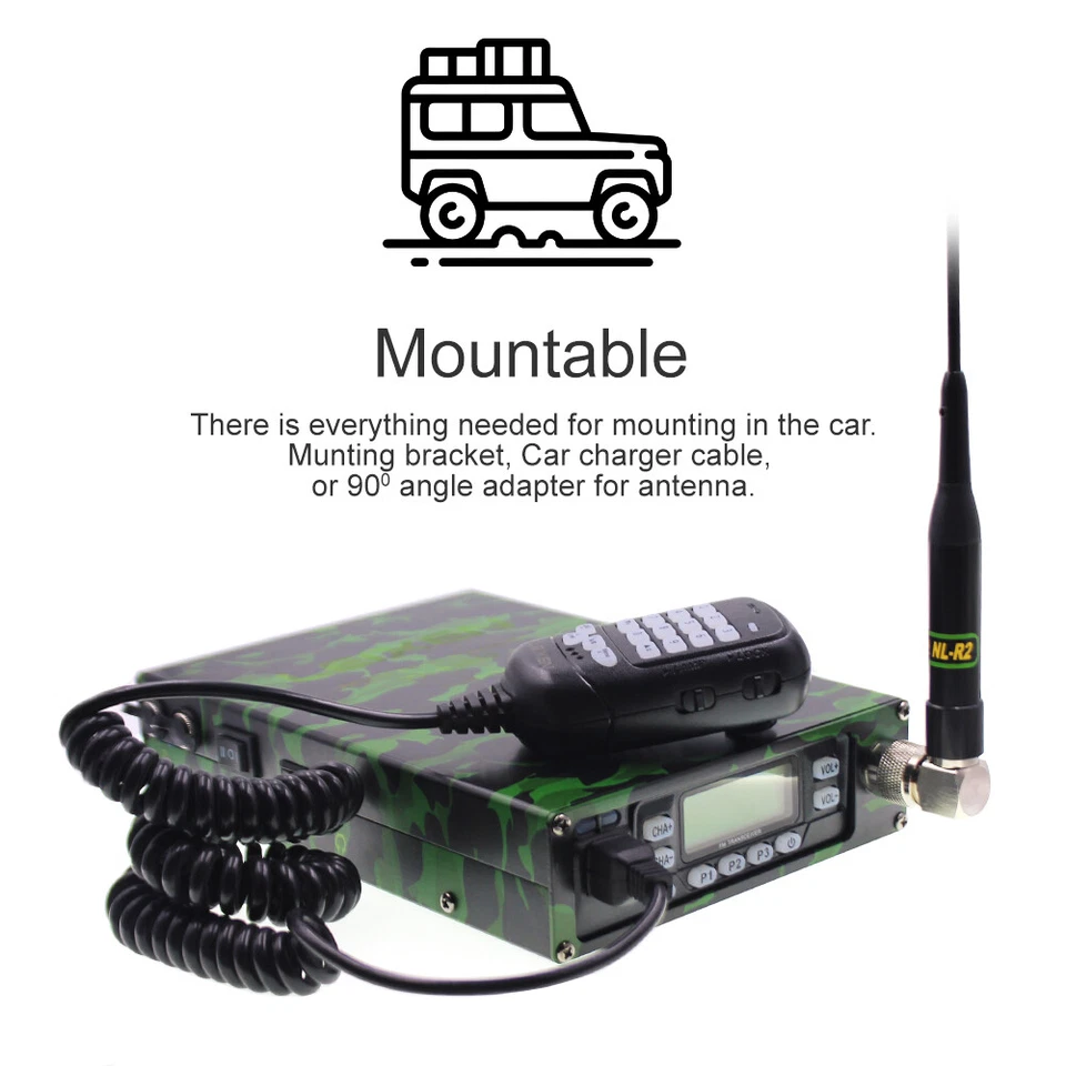 LEIXEN VV-898SP 25W VHF/UHF Tragbares Dualband Auto Mobiles Radio 12000Ah Akku - Bild 2 von 4