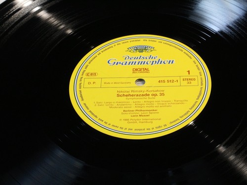 Rimsky-Korsakov SCHEHERAZADE - Maazel LP DGG 415512-1 Germany 1986 near mint - Picture 3 of 3