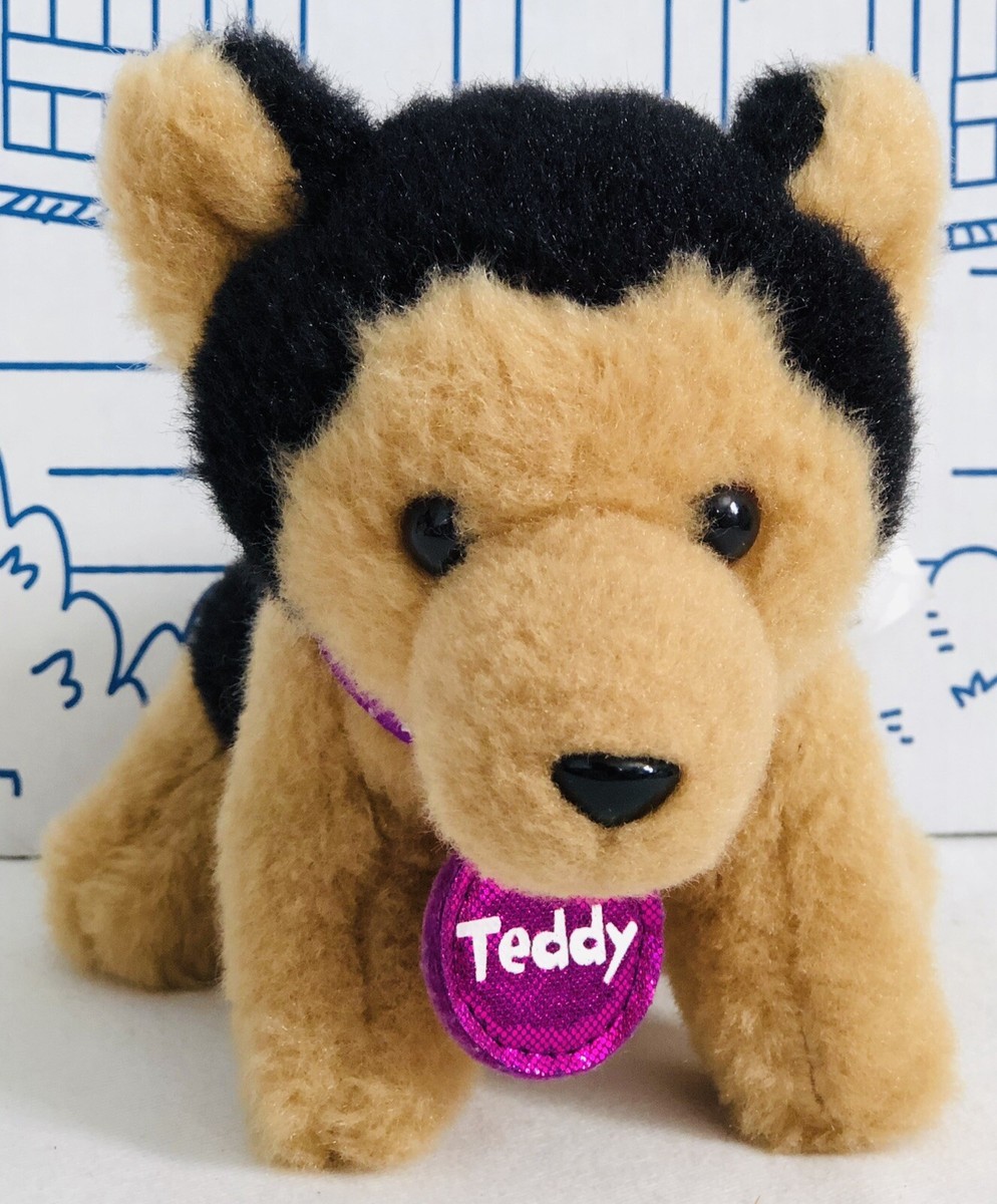 Justice Teddy German Shepard Plush Dog Collar Gund Pet Shop Doll