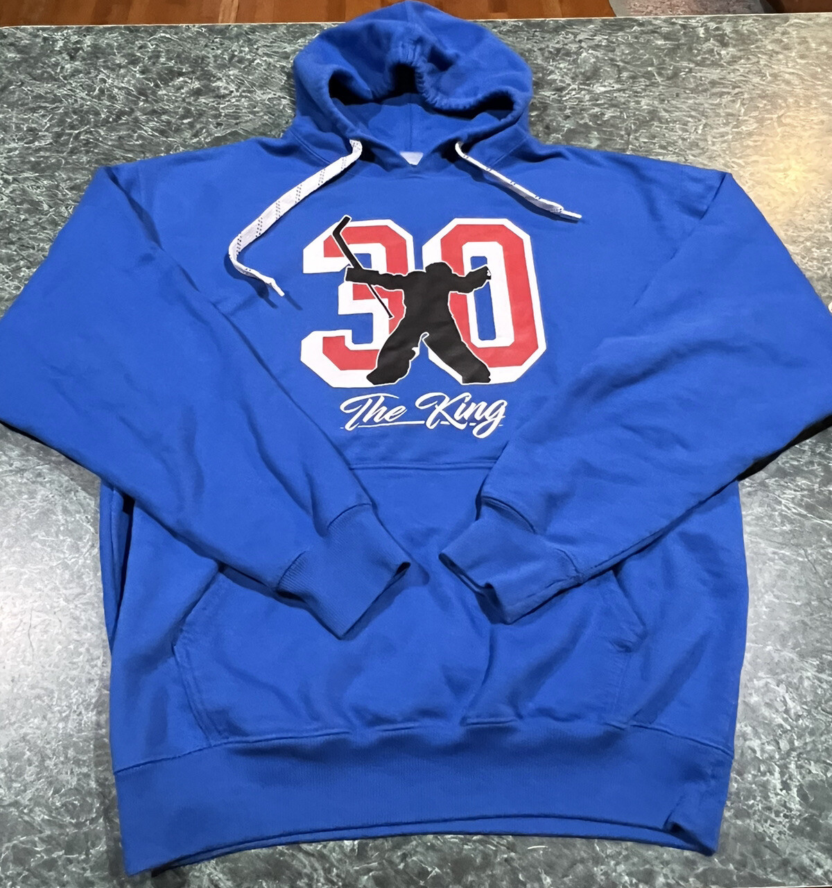 HENRIK LUNDQVIST “THE KING” #30 NEW YORK RANGERS SWEATSHIRT HOODIE SIZE  LARGE | eBay
