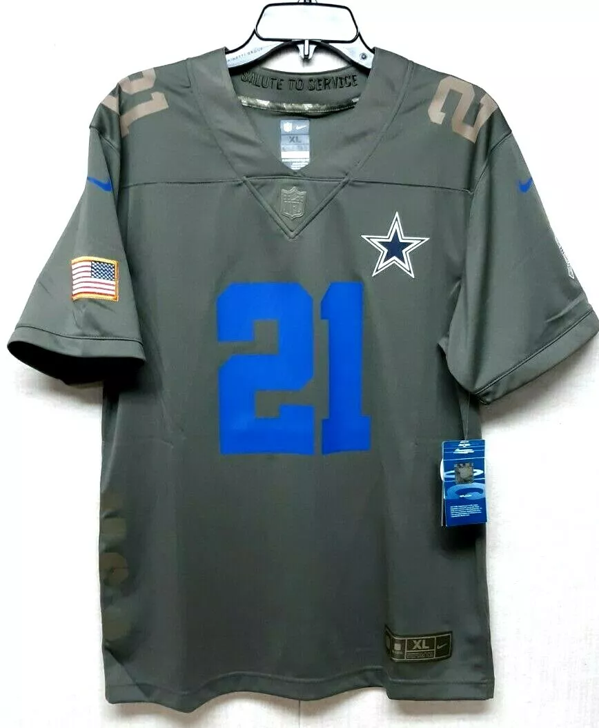 DALLAS COWBOYS SALUTE TO SERVICE ELLIOTT 21 YOUTH JERSEY