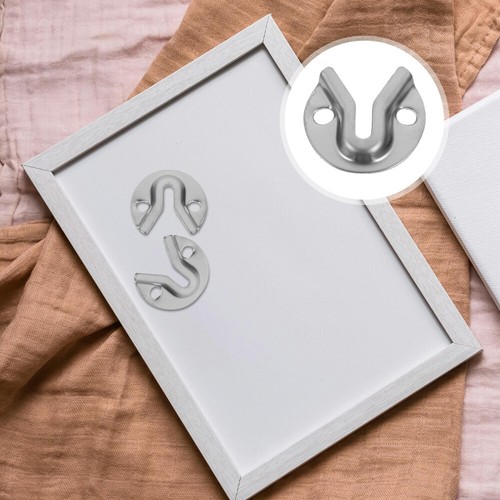 10Pcs Metal Interlock Hanging Buckles Photo Frame Wall Mounting Brackets Photo
