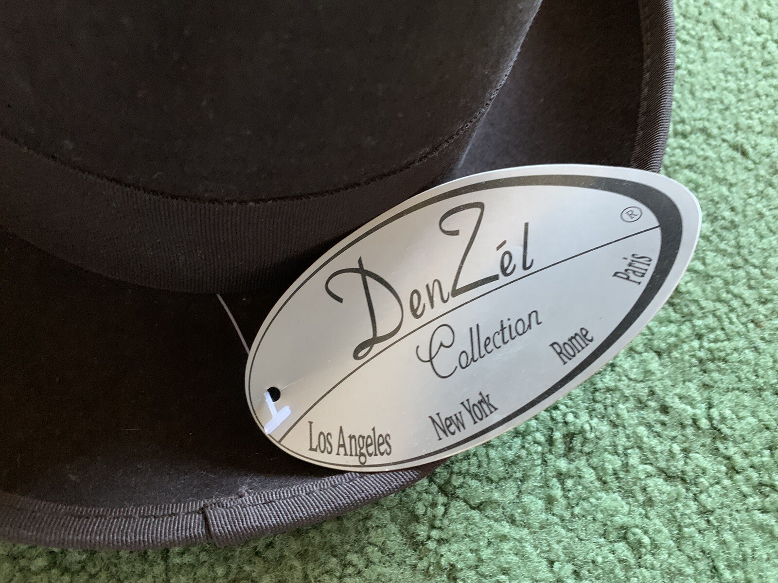 Men’s Den Zel Collection Godfather 100% Wool Black Feather Fedora Hat New