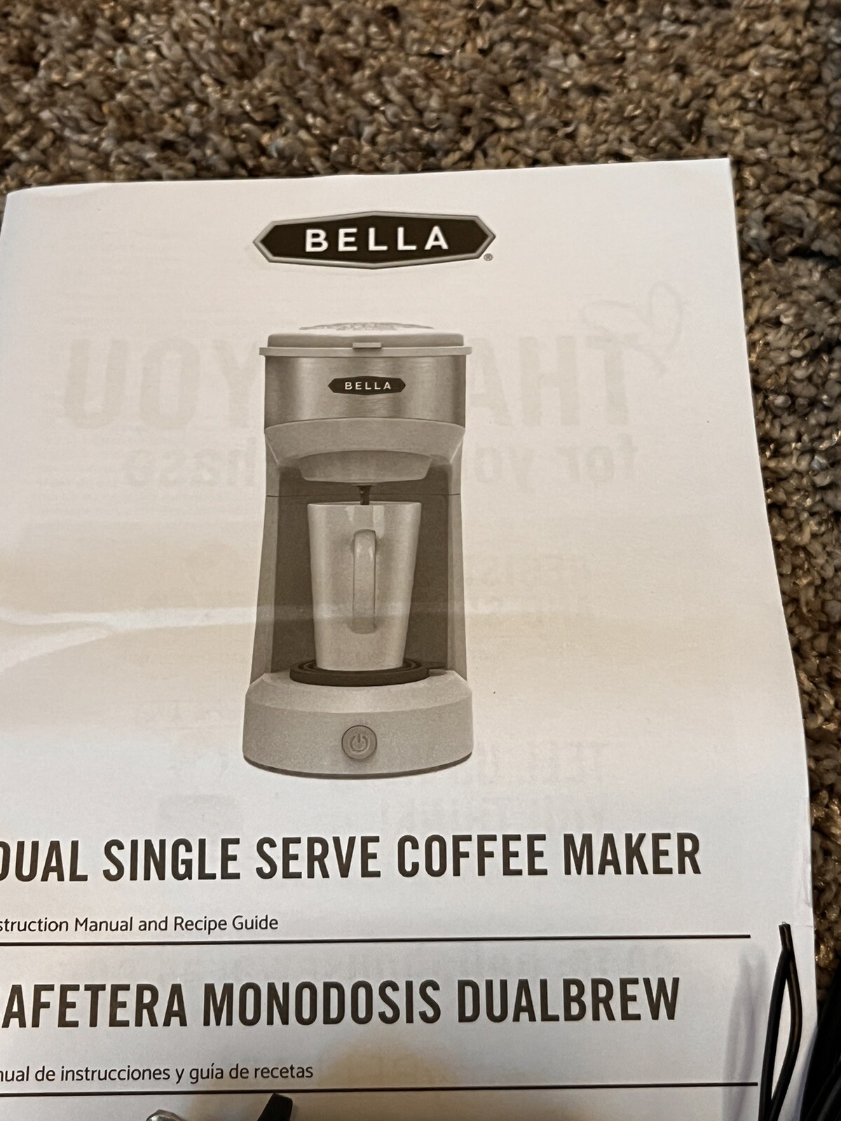 BELLA Dual Brew Single Serve Coffee Maker, KCup Baby Teal Blue Ground Coffee eBay