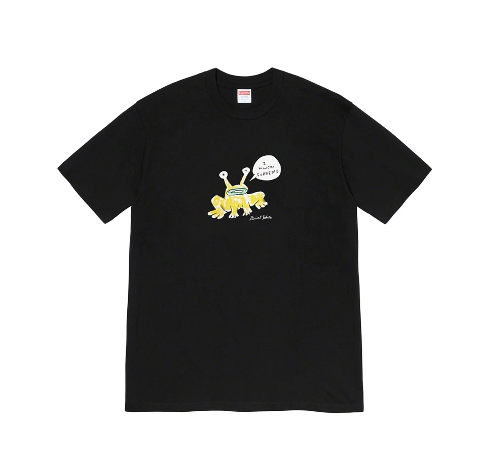 Supreme Daniel Johnston grenouille t shirt noir M SS20 boîte logo palais FTP ERL Bélier
