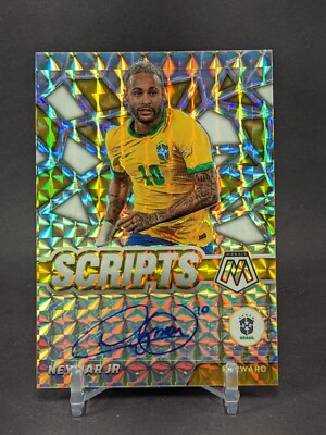 2021-22 Mosaic FIFA World Cup NEYMAR JR Scripts Mosaic Auto #S-NJR 