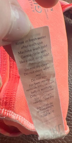 Athleta Girl XXL/16 Sunny Flora Bikini Top Sports Bra - Picture 5 of 5