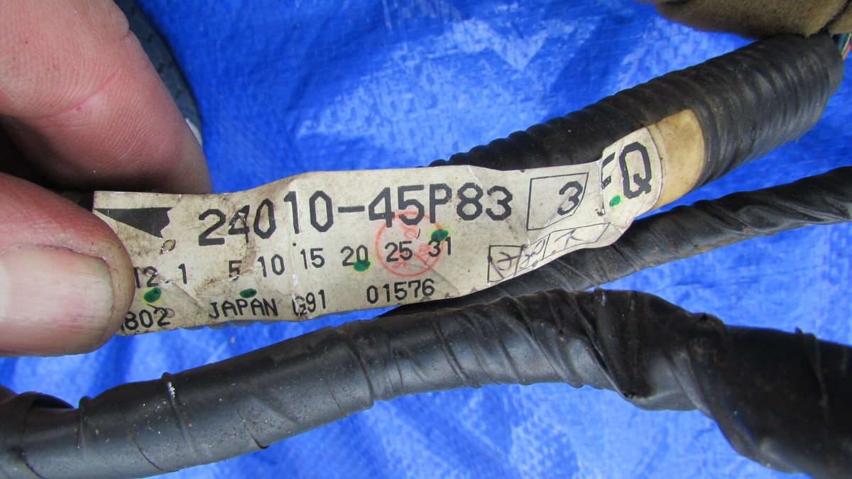 1992 Nissan 300zx 16f under dash wiring harness fuse box