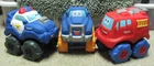 Tonka Large Squishy Fire Truck, Police Car, and Monster Truck Toys