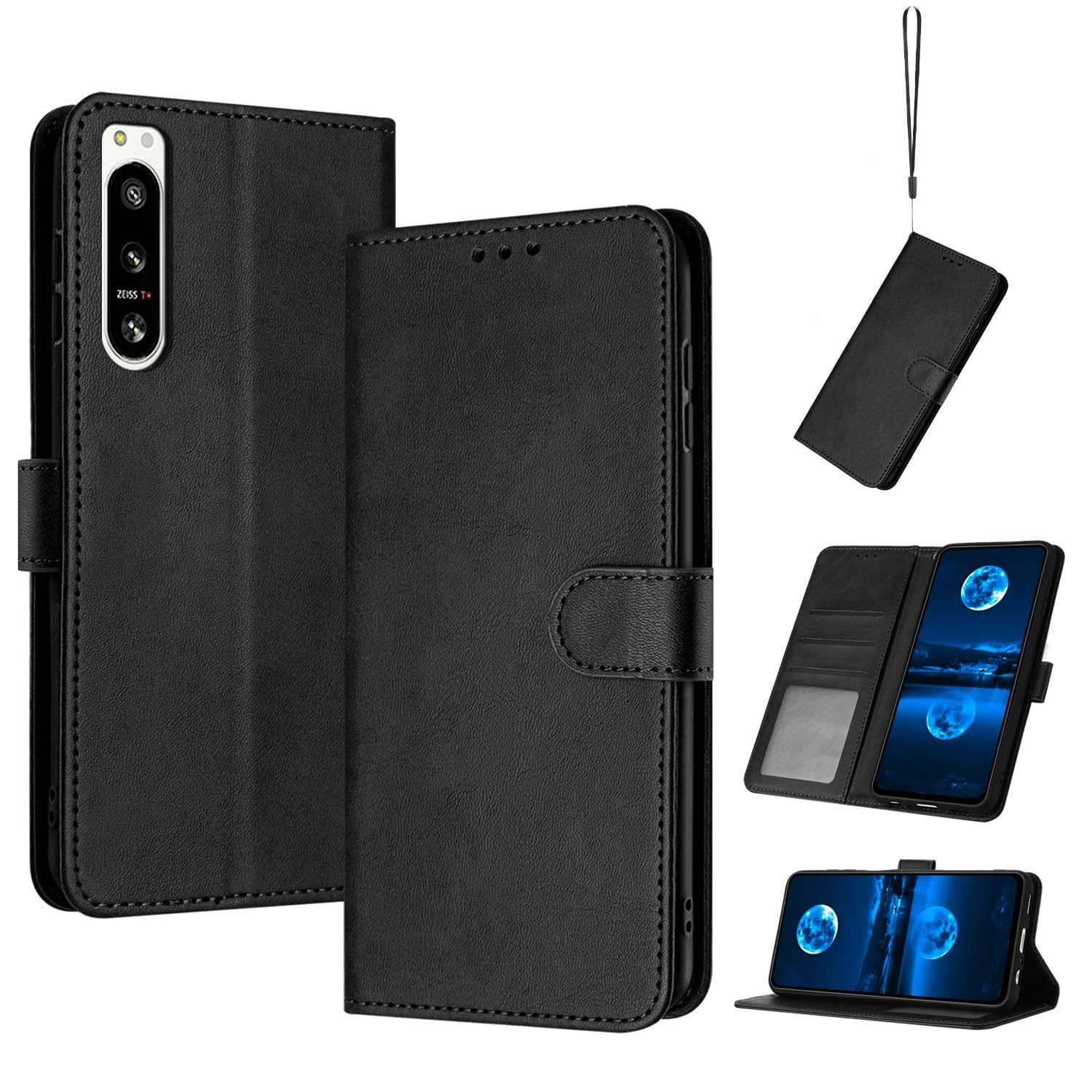 Coque en cuir Sony Xperia 1 VI anti-rayures pour éviter l'usure du bloc photo