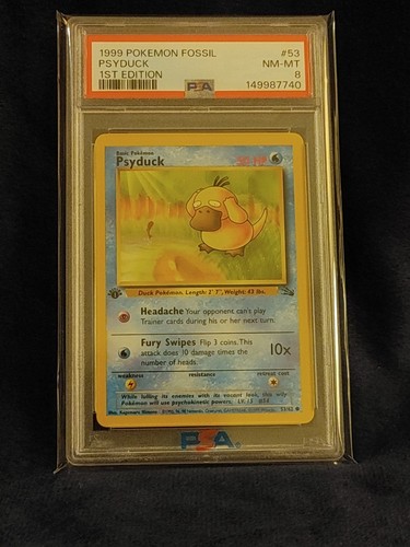 Psyduck (1st Edition) graded PSA 8 for sale on eBay