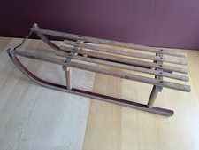 100cm Schlitten alt Holzschlitten Deko Rodelschlitten DDR Höhnberg Vintage Retro