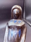 Vtg Manuel Felguerez ?  Geometric Black Mexican Pottery Art Woman & Child Statue — photo 7
