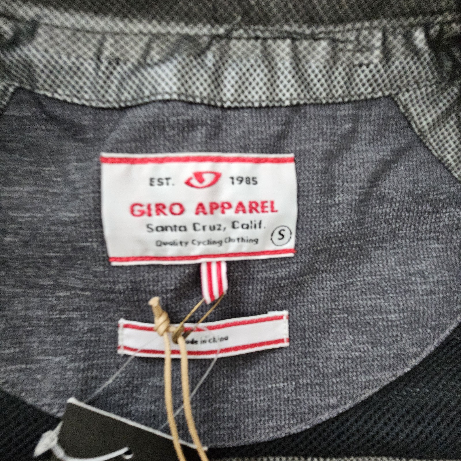 Giro Apparel New Roads Pertex Shield Gray Wind/Rain Vented Cycling Vest Size Sm