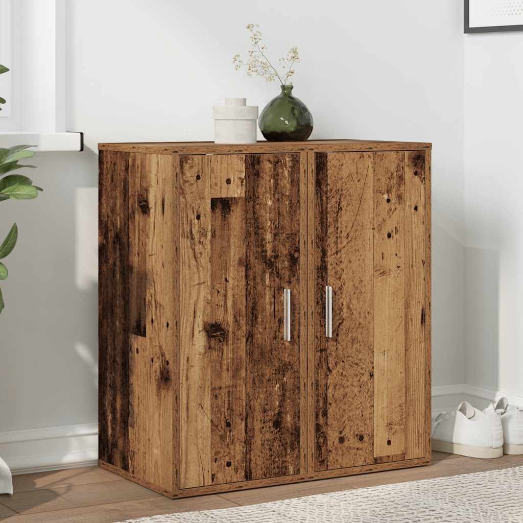 Offerta Set 2 Scarpiere 32x35x70 cm Legno Antico Multistrato Economiche