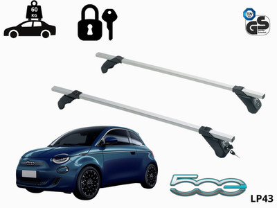 Dachträger für Fiat 500E elektrisch 2020- Dachträger mit Diebstahlsicherung